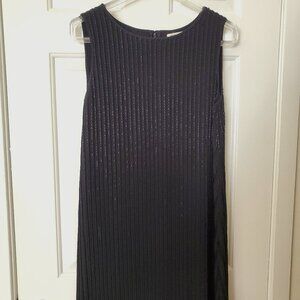 Alice + Olivia Silk Black Sparkle Cocktail Evening Dress-Large